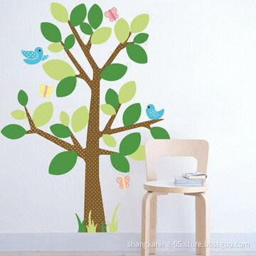Colorful Wall Stickers with CMYK and UV Print, Made of PVC and Vinyl